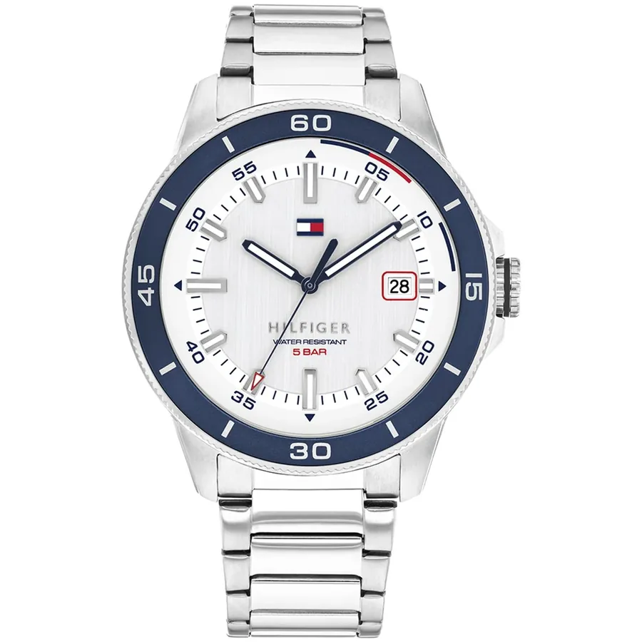 Tommy Hilfiger Remy 43mm White Dial, front view
