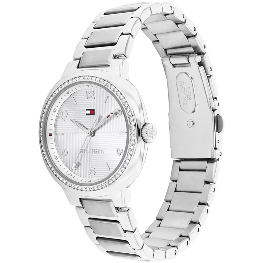 Tommy Hilfiger Savannah 32mm White Dial, Silver-Tone Stainless Steel Bracelet, view 4