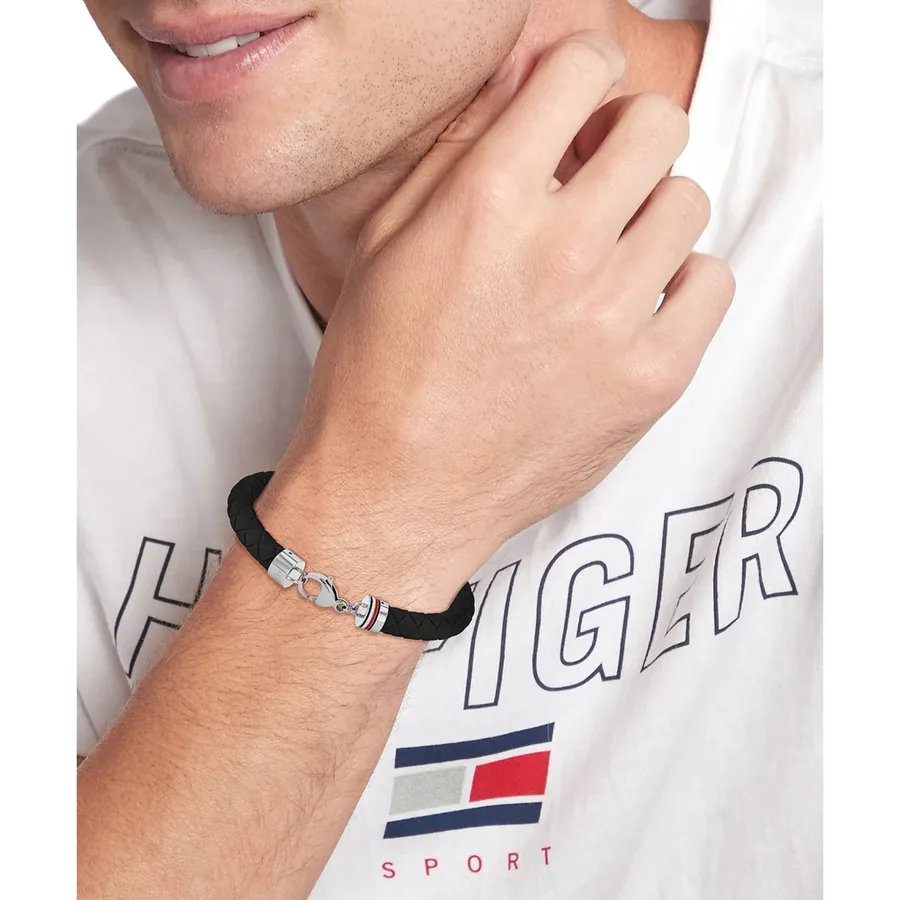 Tommy Hilfiger Silicone Bracelet, Black, view 2