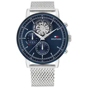 Blue dial / Silver-tone