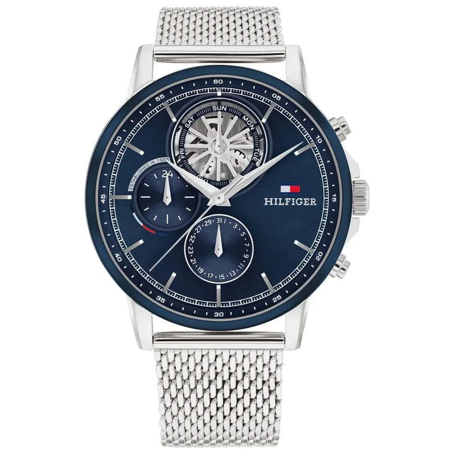 Tommy Hilfiger Stewart 44mm Blue Dial, Ref. 1710609, front view