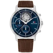 Blue dial / Brown
