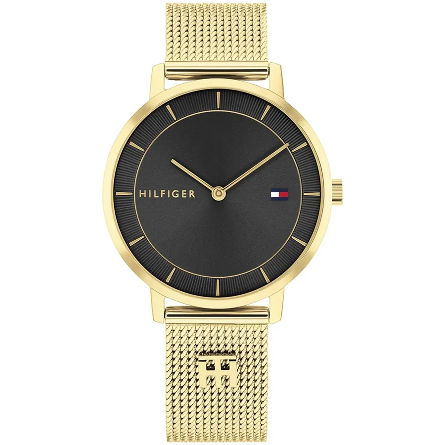Tommy Hilfiger Tea 35mm Black Dial, front view