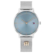 Blue dial / Silver-tone