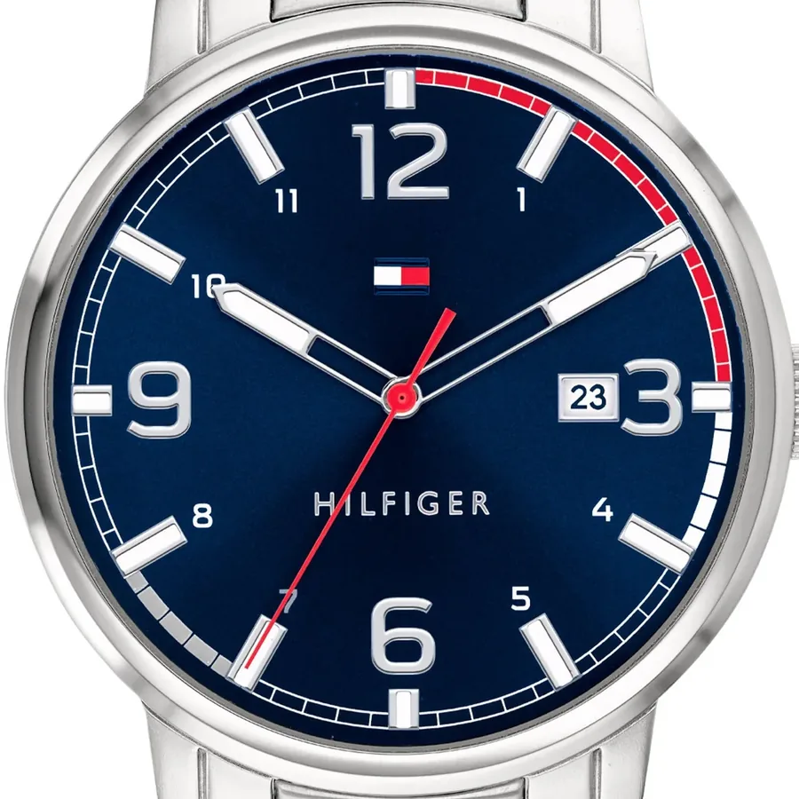 Tommy Hilfiger TH Essentials Blue Dial, Silver-Tone Stainless Steel Bracelet, Ref. 1791754, view 2