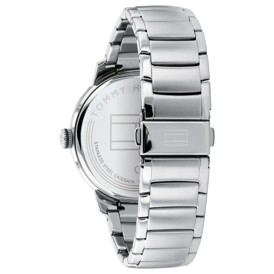 Tommy Hilfiger TH Essentials Blue Dial, Silver-Tone Stainless Steel Bracelet, Ref. 1791754, view 4