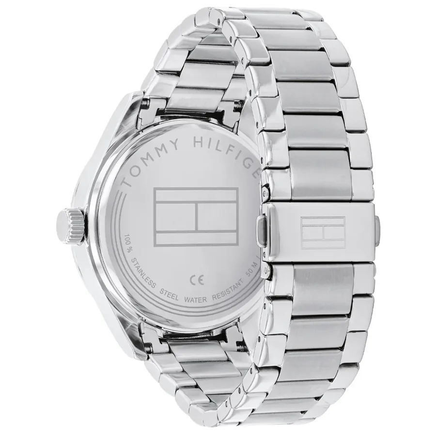 Tommy Hilfiger TH Essentials Blue Dial, Silver-Tone Stainless Steel Bracelet, Ref. 1791817, view 4