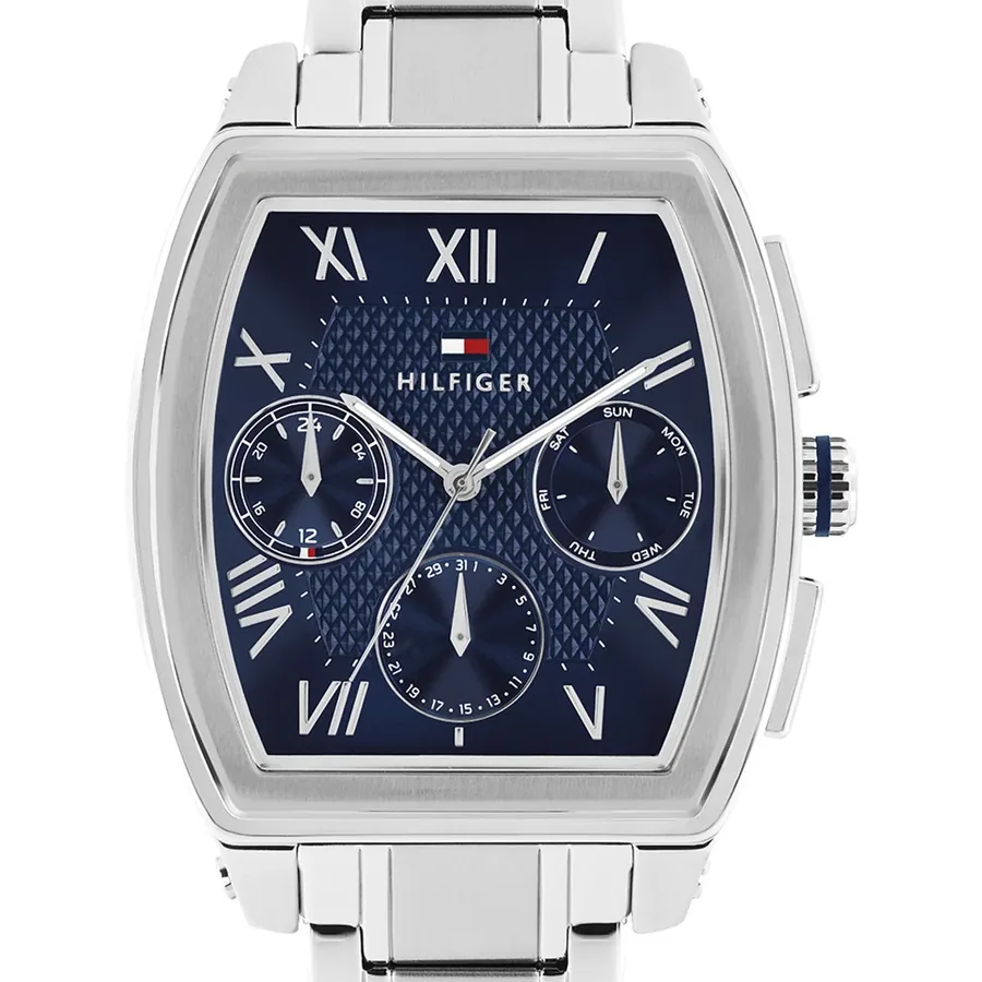 Tommy Hilfiger TH Oxford 36mm Blue Dial, Silver-Tone Stainless Steel Bracelet, view 2