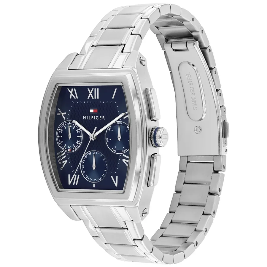 Tommy Hilfiger TH Oxford 36mm Blue Dial, Silver-Tone Stainless Steel Bracelet, view 3
