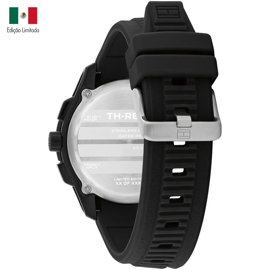Tommy Hilfiger TH Regatta 44mm Black Dial, Black Rubber Strap, Ref. 1792247, view 4