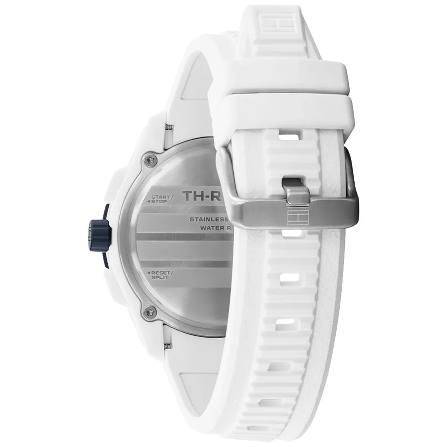 Tommy Hilfiger TH Regatta 44mm Chronograph Blue Dial, White Rubber Strap, view 4