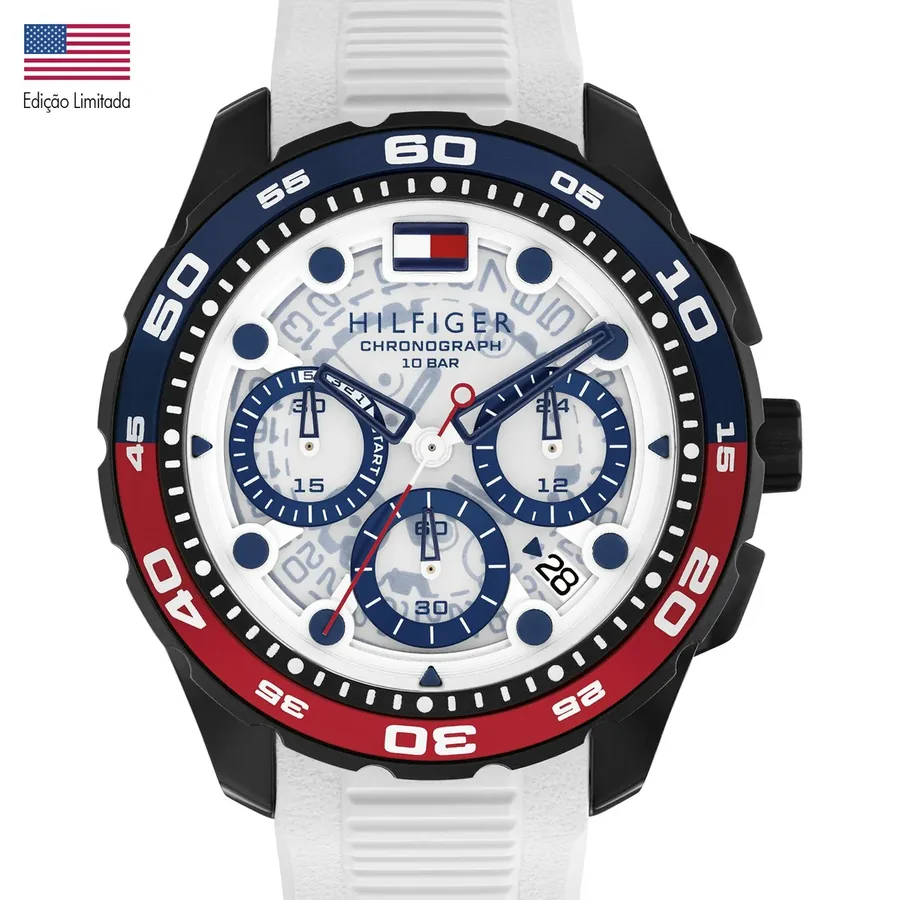 Tommy Hilfiger TH Regatta 44mm White Dial, view 2