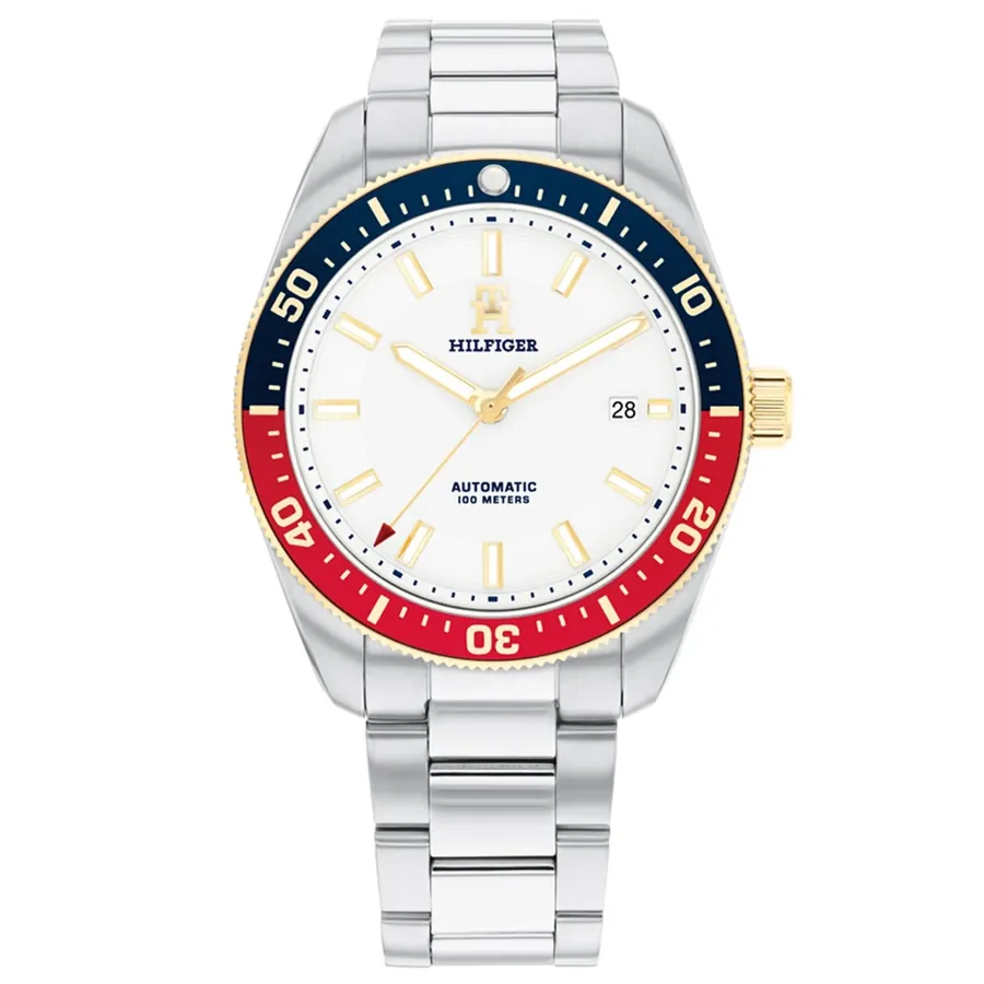 Tommy Hilfiger TH85 40mm Automatic White Dial, front view