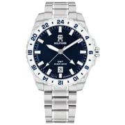 Blue dial / Silver-tone