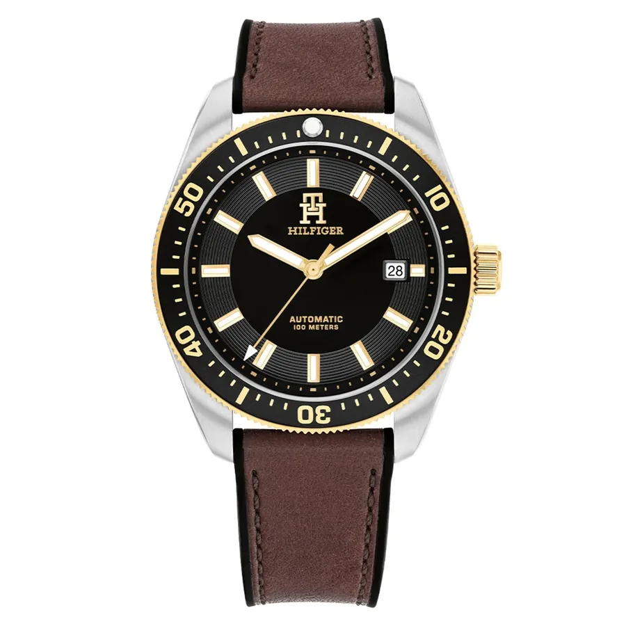 Tommy Hilfiger TH85 Automatic 40mm Black Dial, front view