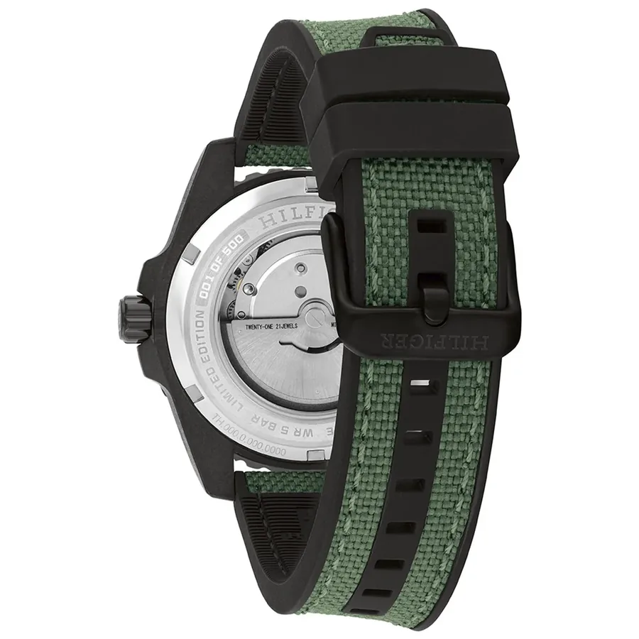 Tommy Hilfiger TH85 Carbon Auto 42mm Green Dial, view 4