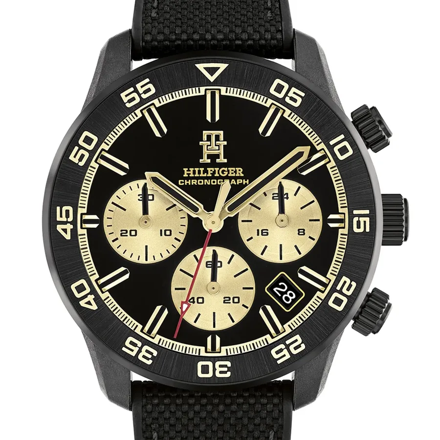 Tommy Hilfiger TH85 Carbon Chrono 42mm Black Dial, view 2