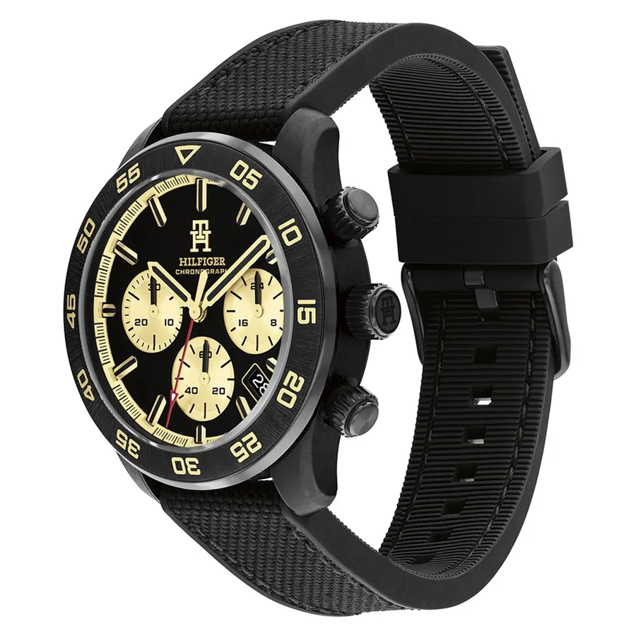 Tommy Hilfiger TH85 Carbon Chrono 42mm Black Dial, view 3