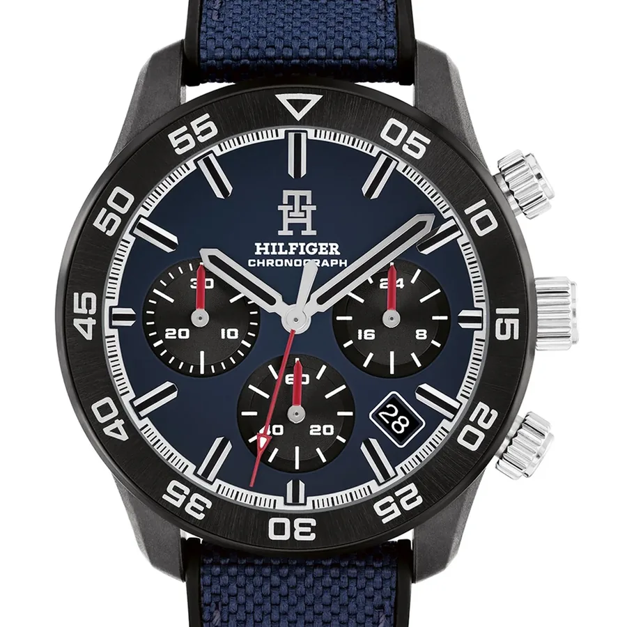 Tommy Hilfiger TH85 Carbon Chrono 42mm Blue Dial, view 2