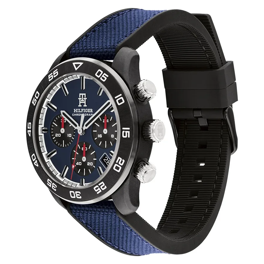 Tommy Hilfiger TH85 Carbon Chrono 42mm Blue Dial, view 3