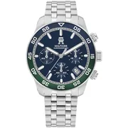 Blue dial / Silver-tone