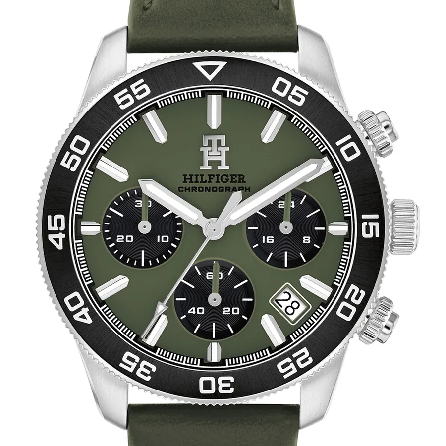 Tommy Hilfiger TH85 Chrono 41mm Military Green Dial, view 2