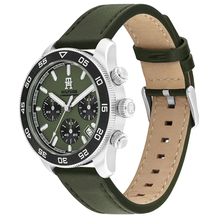 Tommy Hilfiger TH85 Chrono 41mm Military Green Dial, view 3