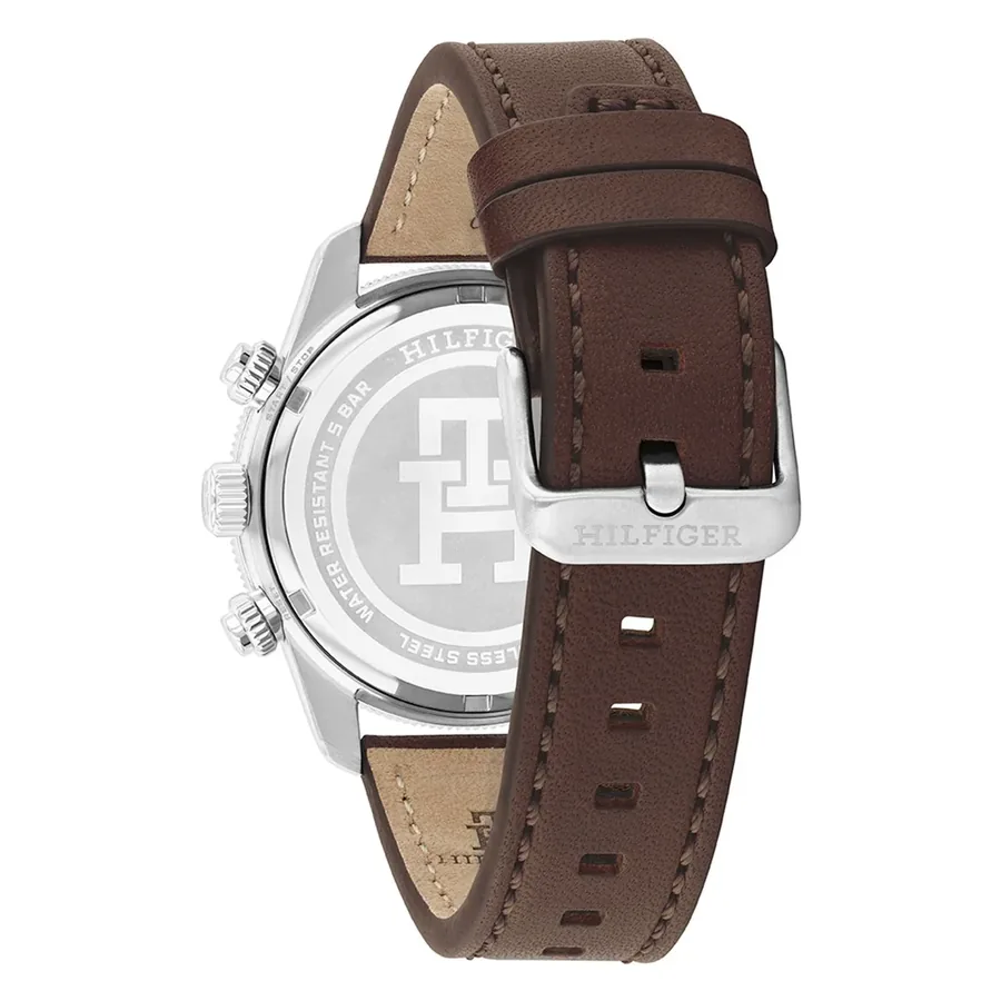 Tommy Hilfiger TH85 Chrono Leather 41mm Black Dial, view 4