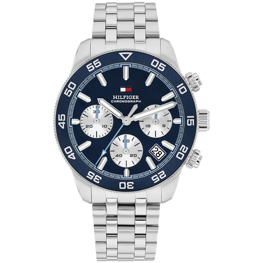 Tommy Hilfiger TH85 Chronograph 41mm Blue Dial, front view