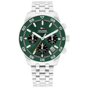 Green dial / Silver-tone
