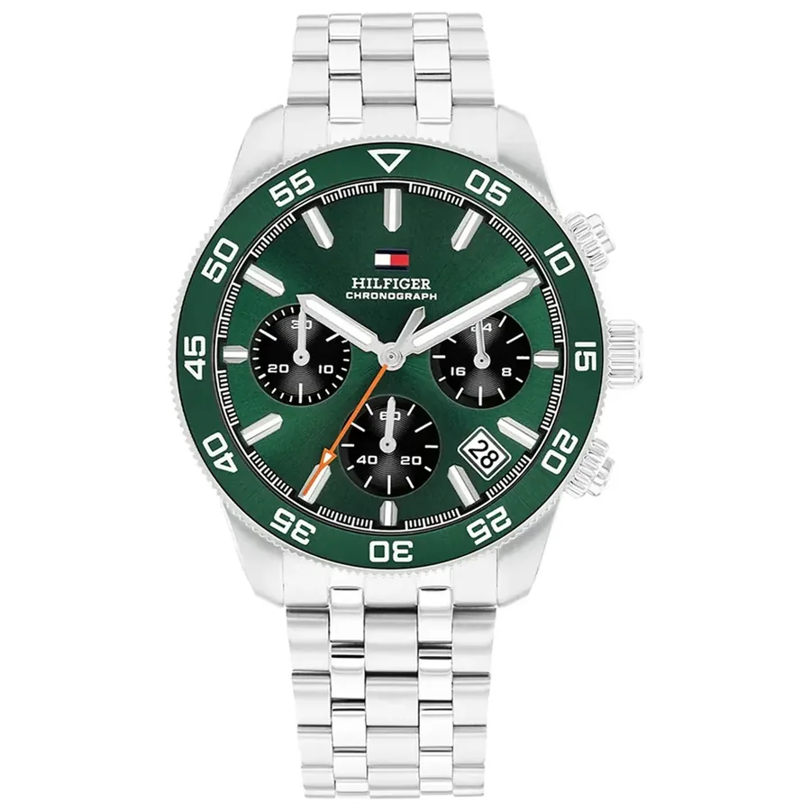 Tommy Hilfiger TH85 Chronograph 41mm Green Dial, front view