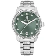 Green dial / Silver-tone