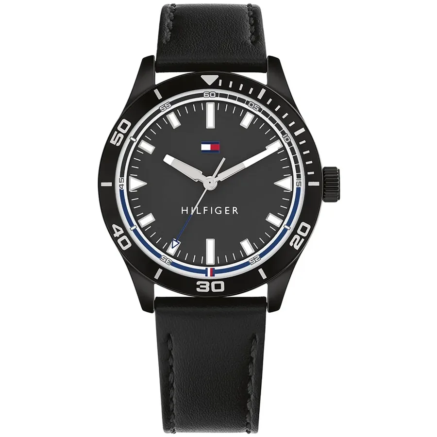 Tommy Hilfiger Toc 42mm Black Dial, front view