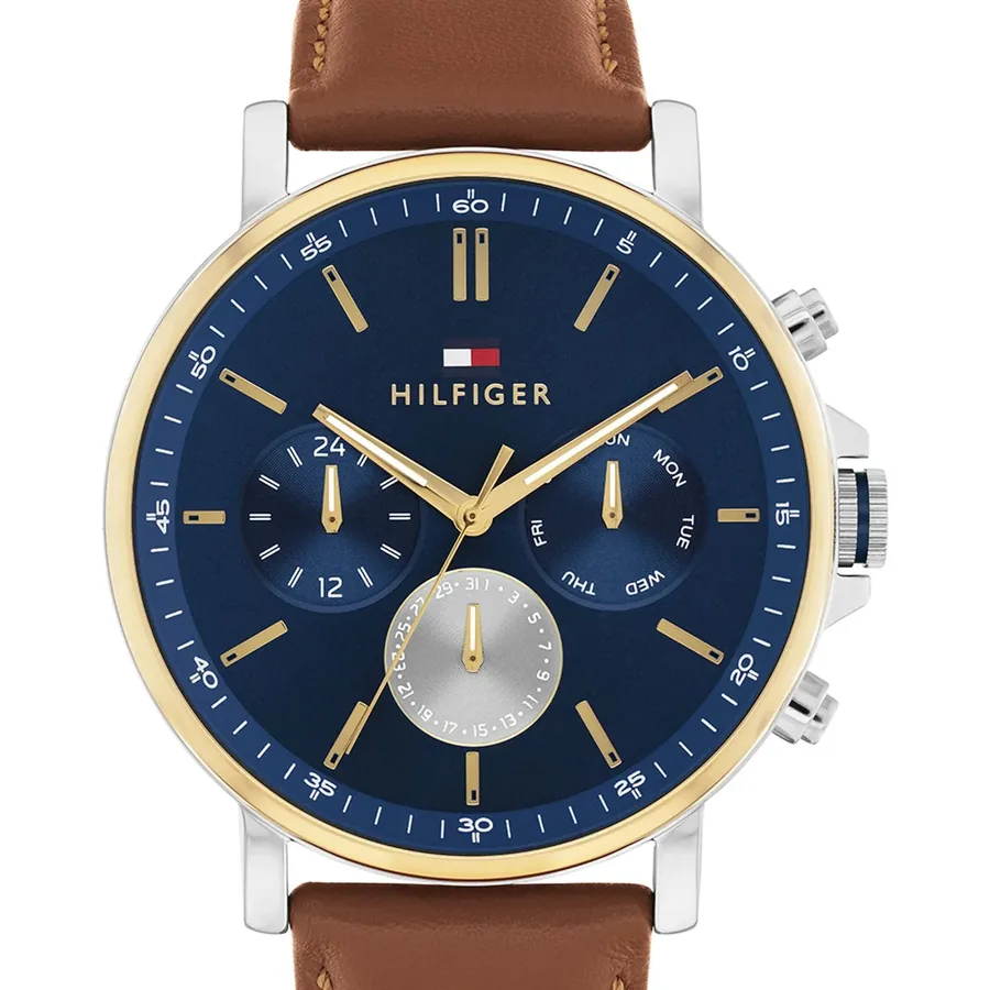Tommy Hilfiger Tyson 43mm Blue Dial, Brown Leather Strap, Ref. 1710703, view 2