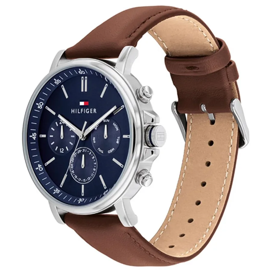 Tommy Hilfiger Tyson 43mm Blue Dial, Brown Leather Strap, Ref. 1710585, view 2