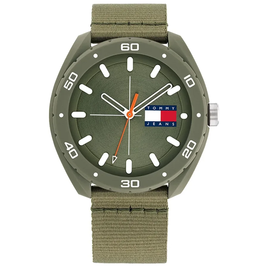 Tommy Jeans 45mm Green Dial, front view