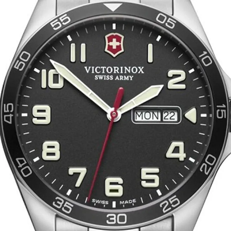 Victorinox Fieldforce 42mm Watch, Silver-Tone Strap, Ref. 241849, view 2
