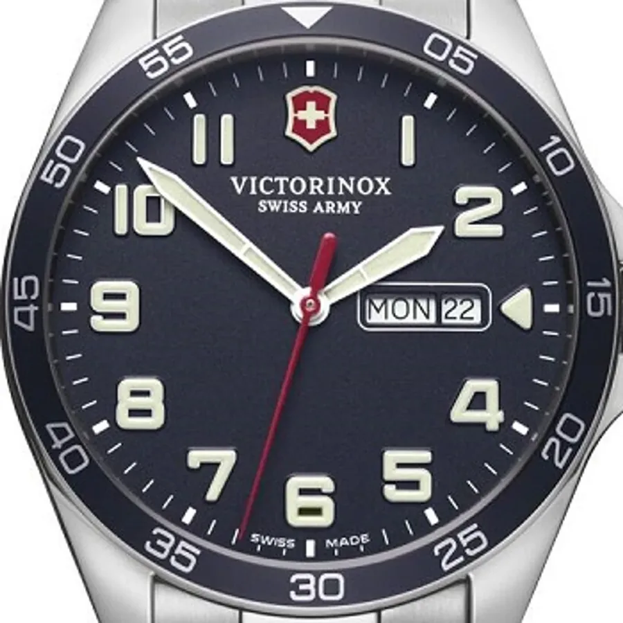 Victorinox Fieldforce 42mm Watch, Silver-Tone Strap, Ref. 241851, view 2