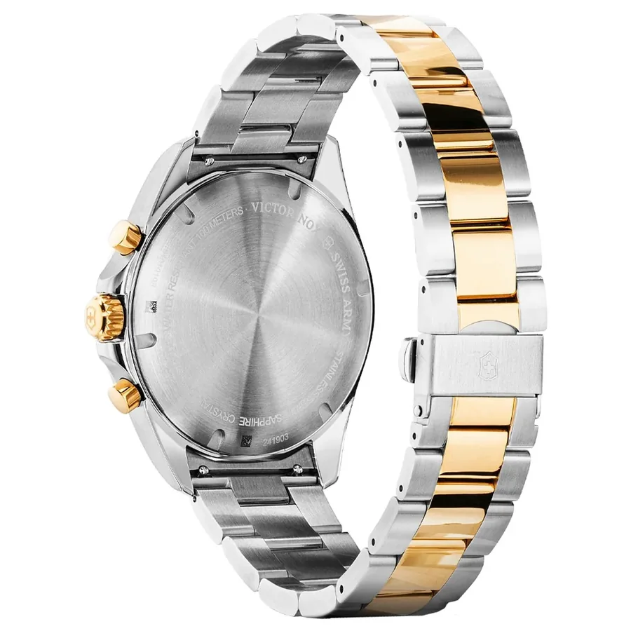 Victorinox Fieldforce Classic Chronograph 42mm Grey Dial, Gold-Tone Strap, Ref. 241903, view 6
