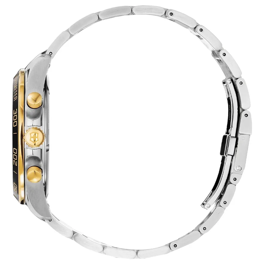 Victorinox Fieldforce Classic Chronograph 42mm Grey Dial, Gold-Tone Strap, Ref. 241902, view 4