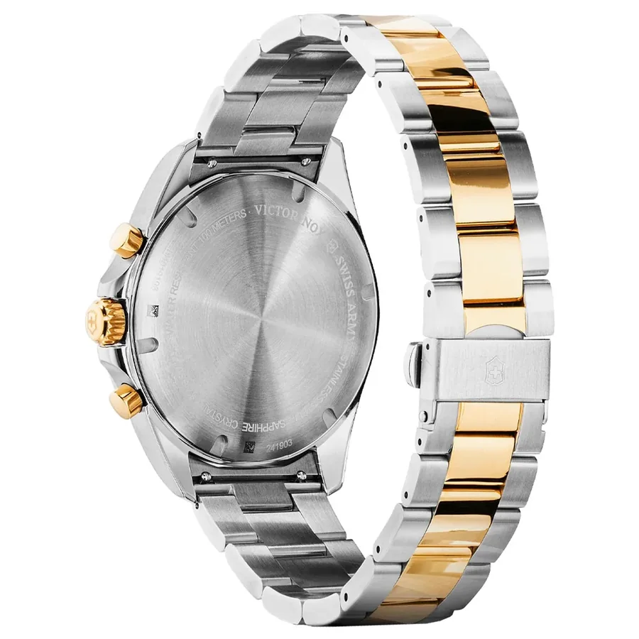 Victorinox Fieldforce Classic Chronograph 42mm Grey Dial, Gold-Tone Strap, Ref. 241902, view 6