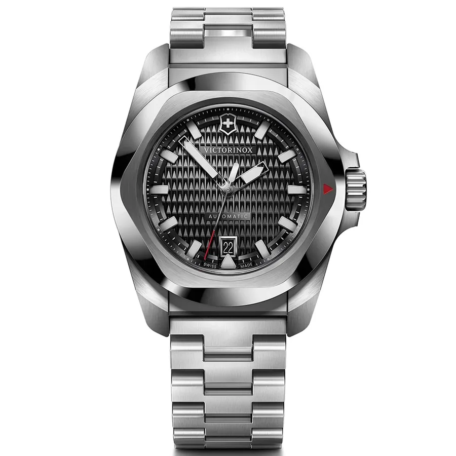 Victorinox I.N.O.X. 41mm Automatic Black Dial, Ref. 242019, front view