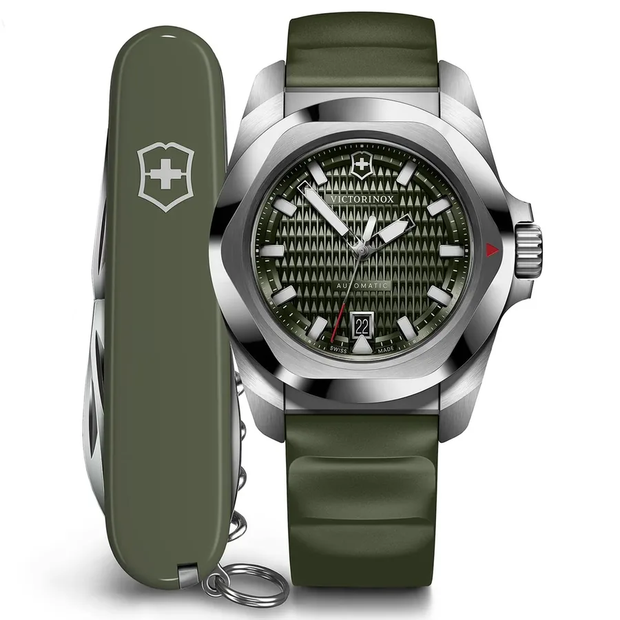 Victorinox I.N.O.X. 41mm Automatic Green Dial, front view