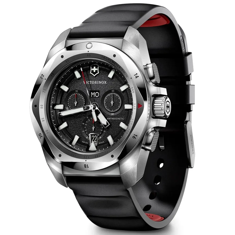 Victorinox I.N.O.X. 43mm Chronograph Black Dial, view 2