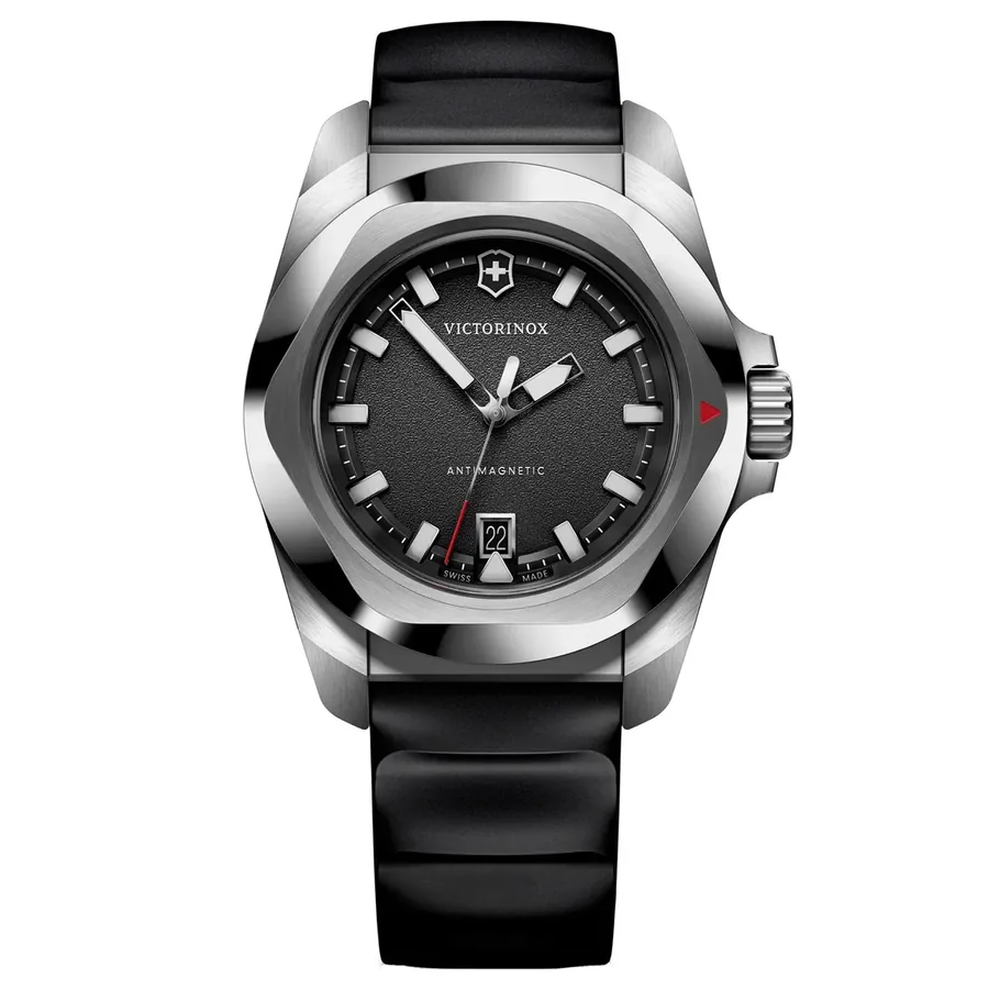 Victorinox I.N.O.X. Quartz 41mm Black Dial, front view