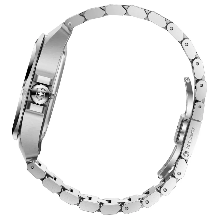 Victorinox I.N.O.X. Quartz 41mm Black Dial, Silver-Tone Stainless Steel Bracelet, view 3