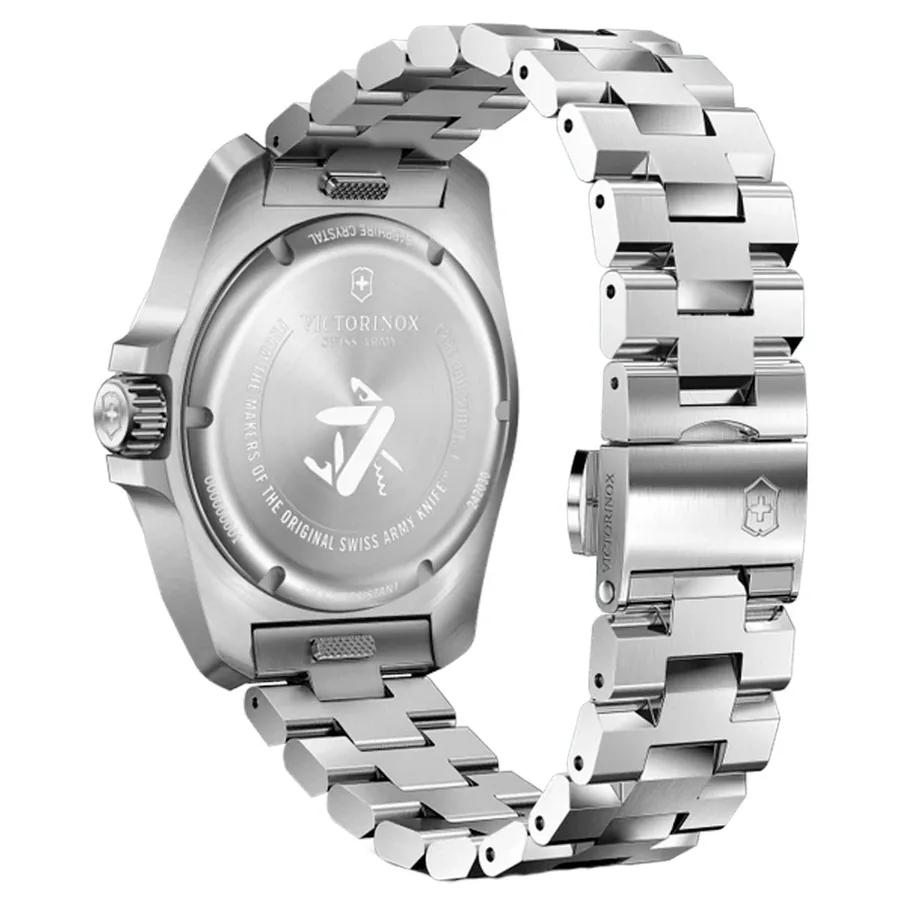 Victorinox I.N.O.X. Quartz 41mm Black Dial, Silver-Tone Stainless Steel Bracelet, view 5