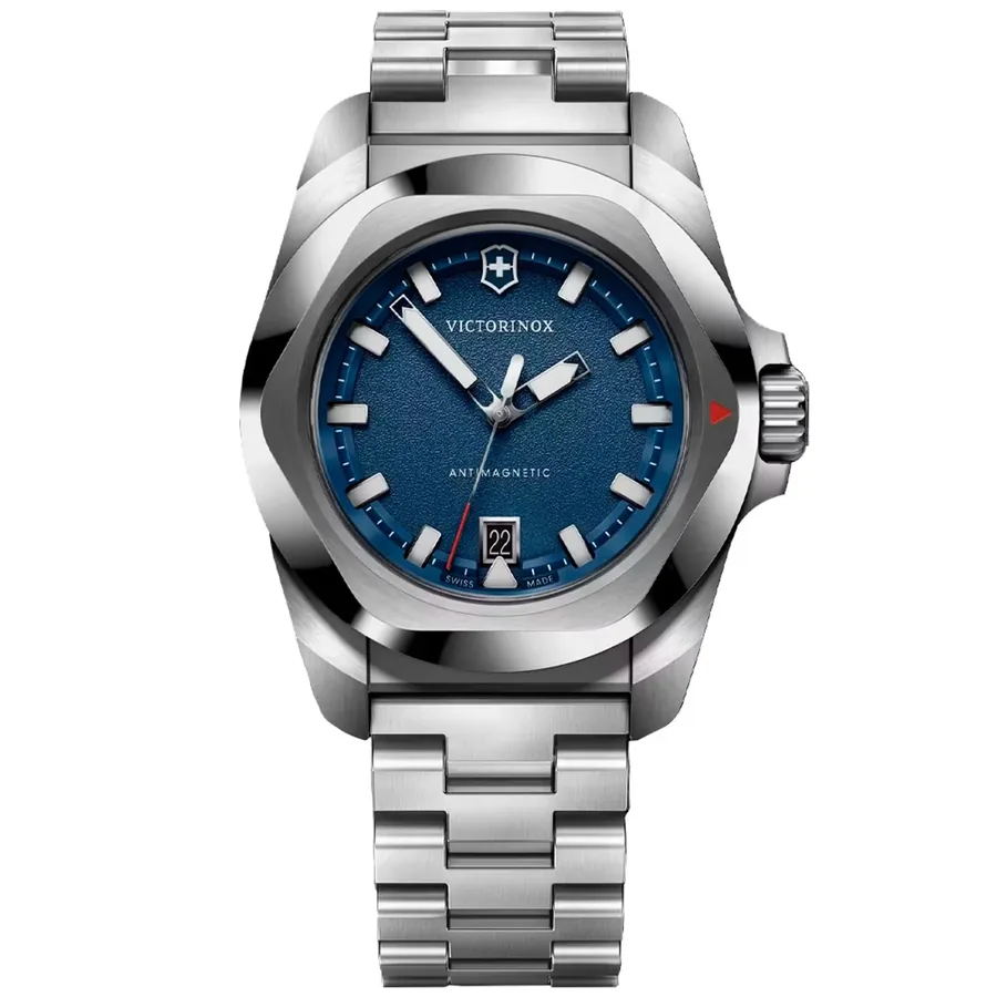 Victorinox I.N.O.X. Quartz 41mm Chronograph Blue Dial, front view