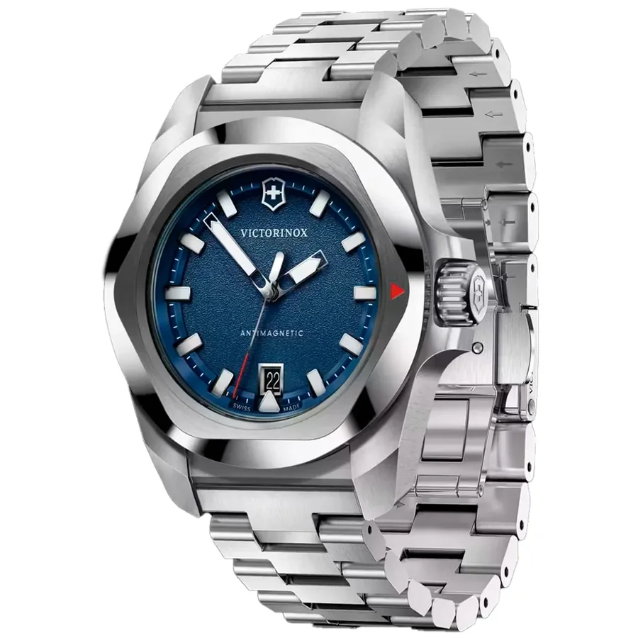 Victorinox I.N.O.X. Quartz 41mm Chronograph Blue Dial, view 4