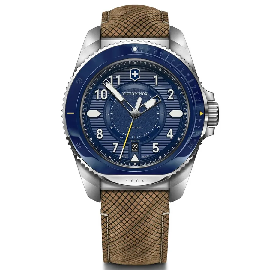 Victorinox Journey 1884 43mm Automatic Blue Dial, front view